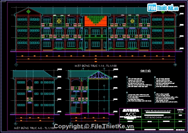 bản vẽ cad trường học,kiến trúc trường học,mẫu bản vẽ trường học,hạng mục kiến trúc trường học,bản vẽ autocad trường học